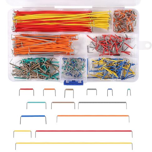 560 PCS Breadboard Jumper Wire Cables Kit 14 Vaules Assorted Jumper Wire Connecting Line Cables for Breadboard Prototyping Flexible Circuits in Kuwait