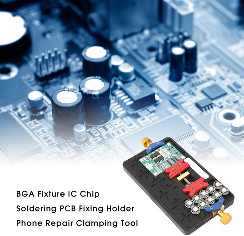 حامل ثنائي الفينيل متعدد الكلور، حامل لوحة الدائرة، أداة تثبيت إصلاح الهاتف BGA Fixture IC Chip Solder PCB PCB in Kuwait
