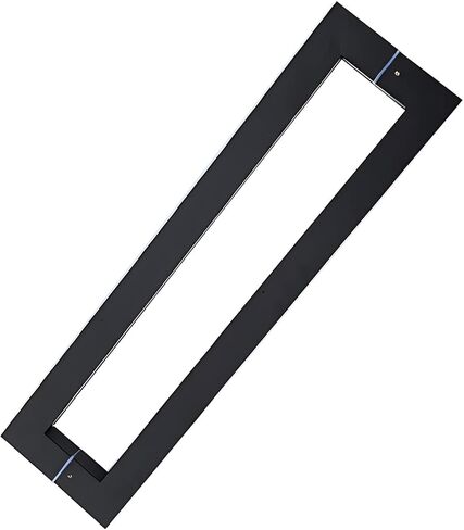 Matte Black Push Pull Door Handle Double Sided Square Pipe Hardware Brushed Finish Modern Entryway Accessory Durable & Stylish Home Improvement in Saudi Arabia