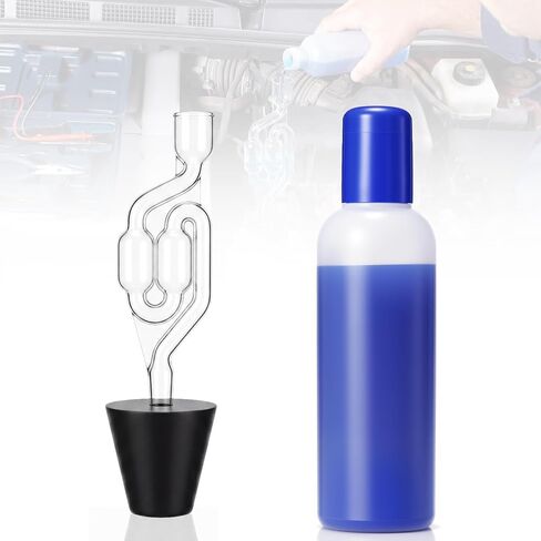 Tellegloww Head Gasket Tester Kit Combustion Leak Tester with Universal Adapter Fast Over 100 Tests 7.98 oz Coolant Leak Detection Fluid Block Engine Test Kit for Cars Suvs Trucks Motorcycles in Kuwait