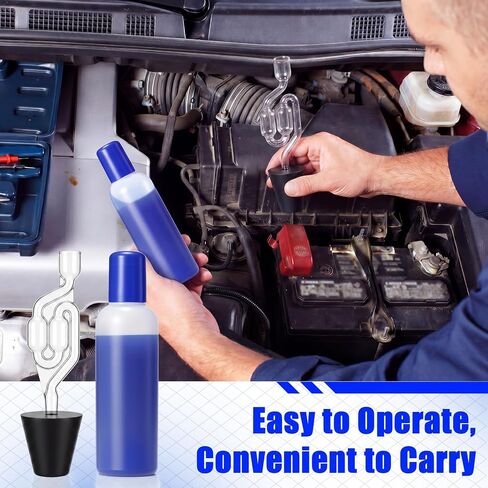 Tellegloww Head Gasket Tester Kit Combustion Leak Tester with Universal Adapter Fast Over 100 Tests 7.98 oz Coolant Leak Detection Fluid Block Engine Test Kit for Cars Suvs Trucks Motorcycles in Kuwait