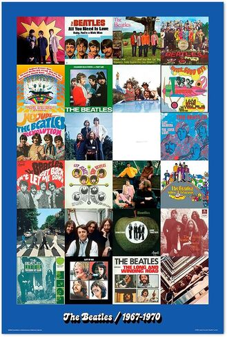 Grupo Erik Poster The Beatles White Album – Anime Poster 61 x 91.5 cm – Full Colour Decorative Sheet | Decorative Wall Art Ideal Wall Decoration – Posters for Wall, Room Decoration in Kuwait