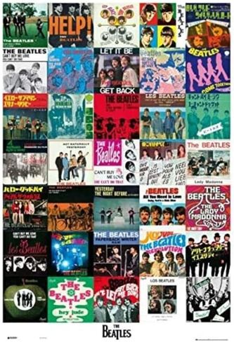 Grupo Erik Poster The Beatles White Album – Anime Poster 61 x 91.5 cm – Full Colour Decorative Sheet | Decorative Wall Art Ideal Wall Decoration – Posters for Wall, Room Decoration in Kuwait