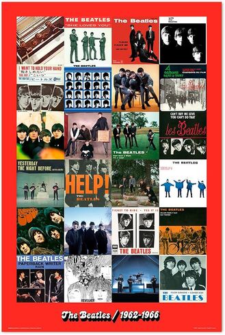 Grupo Erik Poster The Beatles White Album – Anime Poster 61 x 91.5 cm – Full Colour Decorative Sheet | Decorative Wall Art Ideal Wall Decoration – Posters for Wall, Room Decoration in Kuwait