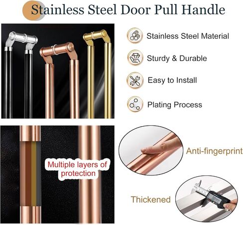 Commercial Double Sided Door Handle, 304 Stainless Steel Push Pull Handles for Hotels, Offices & Glass Doors in Saudi Arabia