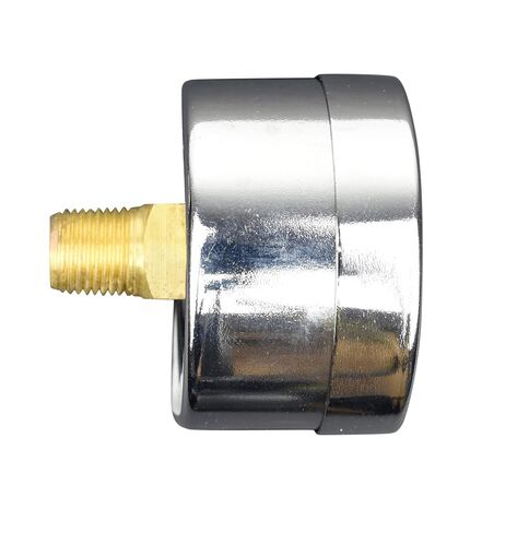 1-1/2" Pressure Gauge, Chrome Plated Steel Case, Dry, Compound Vacuum -30 Hg - 0-60 psi Back Mount 1/8" NPT in Kuwait