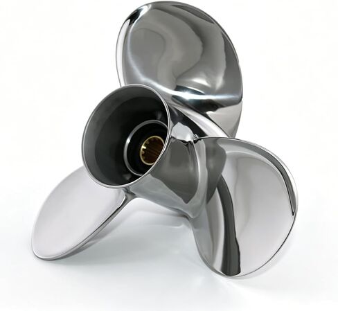 11 3/4x15 OEM 990C0-00501-15P Outboard Propeller Compatible with Suzuki Outboard Engines 35/40/50/55/60/65HP,13 Tooth,RH,Stainless Steel Boat Prop in Kuwait