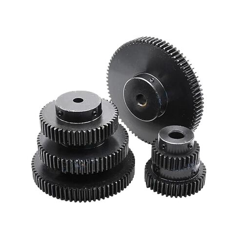 1.5M Spur Gear 35/40/45/50/60/65/70/80 Teeth 45# Steel Cylindrical Bore 8-25mm 1PcsC(12mm,65 Teeth(Step 40mm)) in Kuwait