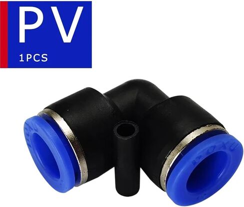 Pneumatic Fittings PY/PE/PV/PU/SA/PM Direct Thrust 10/12mm Plastic Hose Quick Couplings 1Pcs(PV,OD 10mm) in Kuwait