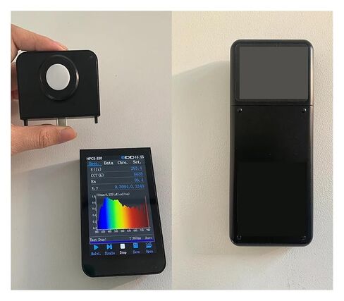 HPCS330 مقياس الطيف المحمول CCT CRI PAR PPFD محلل الطيف الضوئي لضوء LED للنمو حساسية عالية، خطأ منخفض in Kuwait