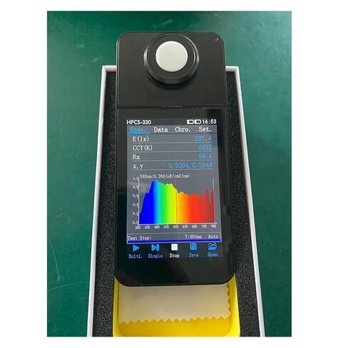 HPCS330 مقياس الطيف المحمول CCT CRI PAR PPFD محلل الطيف الضوئي لضوء LED للنمو حساسية عالية، خطأ منخفض in Kuwait