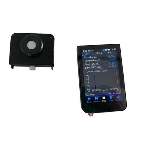 HPCS-330UV High Precision UV LED Spectrum Analyzer 230nm-450nm Handheld Light Spectrometer Colour Illuminometer High Sensitivity, Low Error in Kuwait