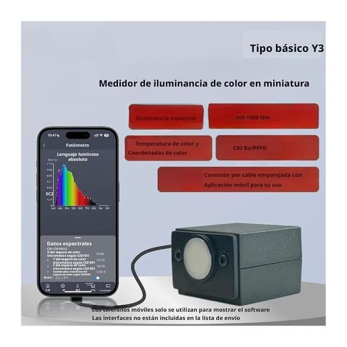 Portable Spectrometer (340–1000 Nm) LED Spectrophotometer for Measuring PPFD and Spectral Wavelength in Plants High Sensitivity, Low Error in Kuwait