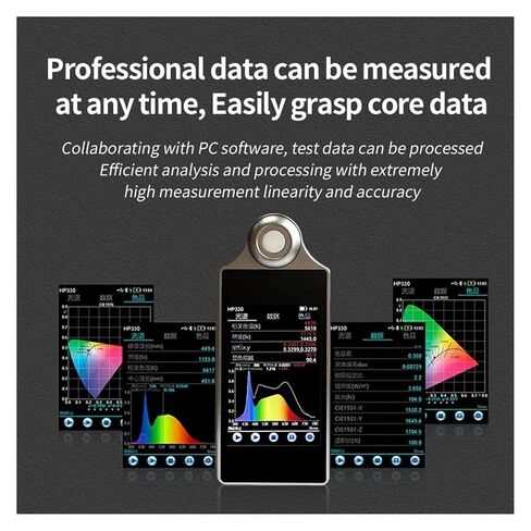 HP330 Spectral Illuminance Meter Color Temperature Meter CCT Wavelength Color Capacity Spectrometer High Sensitivity, Low Error in Kuwait