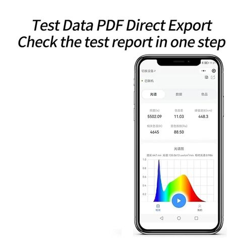 HP330 Spectral Illuminance Meter Color Temperature Meter CCT Wavelength Color Capacity Spectrometer High Sensitivity, Low Error in Kuwait