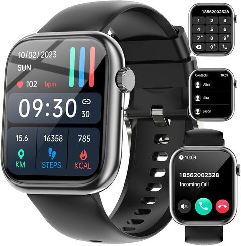 GADIXY Smart Watches for Women Answer/Make Calls,1.83" Ultra-Clear HD,7 Day Battery Life,Fitness Watch with HR/BP/SpO2/Sleep Monitor,120+Sports IP68 Women Smartwatch for Android/iOS,3 Bands,Rosegold in Saudi Arabia