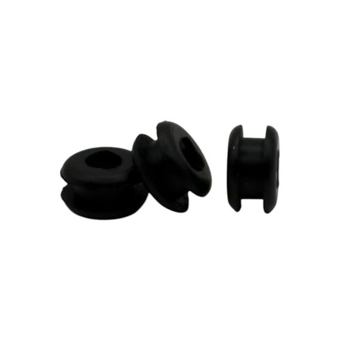 Push-in Rubber Grommet - Buna-N Rubber- Fits Panel Hole 5/16" - Inner Diameter 3/16" - Fits Panel Thickness 1/8" (4) in Kuwait