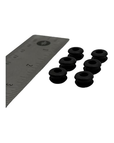 Push-in Rubber Grommet - Buna-N Rubber- Fits Panel Hole 5/16" - Inner Diameter 3/16" - Fits Panel Thickness 1/8" (4) in Kuwait
