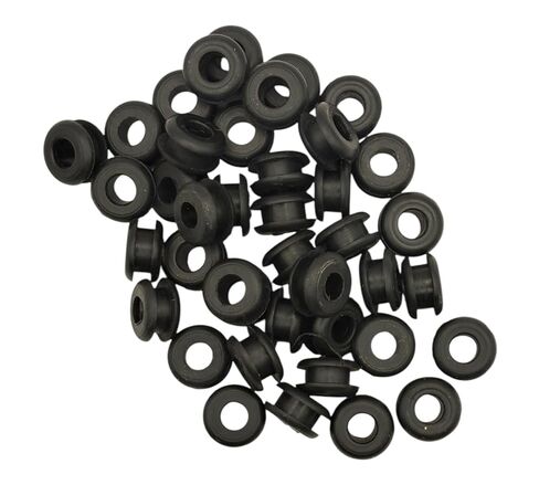 Push-in Rubber Grommet - Buna-N Rubber- Fits Panel Hole 5/16" - Inner Diameter 3/16" - Fits Panel Thickness 1/8" (4) in Kuwait
