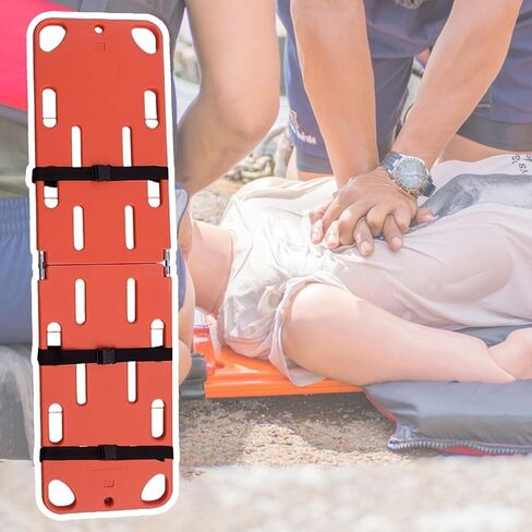 Lifesaving Stretcher Life Backboard Water Floating Spine Board, Universal Medical Stretcher Foldable, Portable First Aid Safety CPR Board Lifesaving Stretchers(2-Folds) in Kuwait