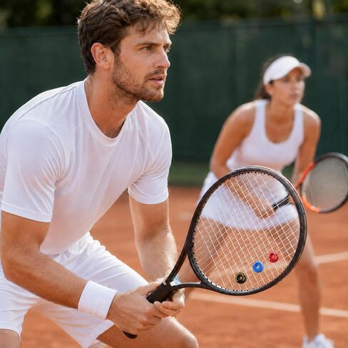 8 Piece -Shaped Tennis Vibration Dampener, Rubber Tennis Dampener | Perdurable Shock Absorber for Strings, Soft TennisAccessory Great for TennisPlayers in Kuwait