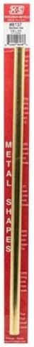 Replacement for Decorative Metal Tube, Round, 12 in L, 7/16 in Dia, 0.014 in Wall, Brass Mill in Kuwait