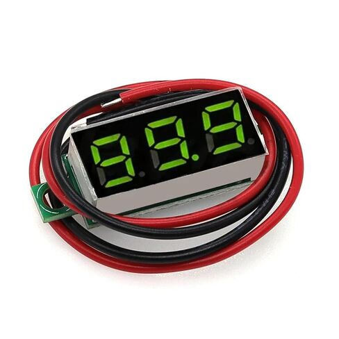 1pc 0.36 inch 0.28inch 2 Wire 0-30V / 3 Wire 0V-100V Voltmeter Digital Meter Variable Precision Electric Quantity Display Element(Green Display,3 Wire,0.28 inch) in Kuwait