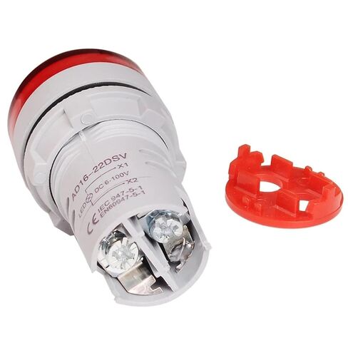1pc AC12-500V LED Digital Voltmeter Display Gauge Voltage 22mm Volt Meters Indicator Signal Lamp Car Lights Tester(White) in Kuwait