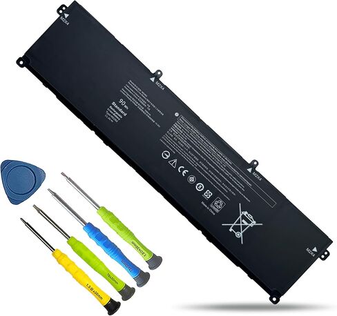 93Wh 6-Cell X9FTM Battery Replacement for Dell Precision 7770 7670 7780 7680 Series Notebook 05JMD8 5JMD8 0965V4 965V4 0NWDC0 NWDC0 0X26RT X26RT RCVVT 11.55V 7650mAh in Saudi Arabia