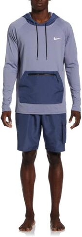 كنزة صوفية Dri-FIT Explore Better Packable Active للرجال من Nike بغطاء رأس بعامل حماية من الأشعة فوق البنفسجية 40+ (as1، alpha، x_l، عادي، عادي، Ashen Slate) in Kuwait
