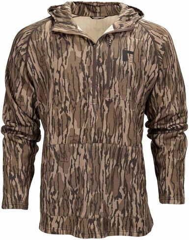 Rogers Men's Biome 350 Camo 1/2 Zip Merino Hoodie Jacket in Kuwait