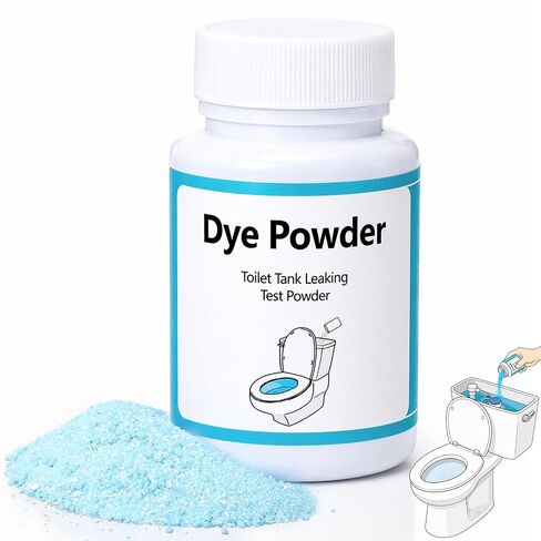 Lounsweer Blue Toilet Leak Detection Dye Powder, 100g Leak Test Tracing Powder with Bottle, Water Tracer Dye for Bathroom Toilets Pipes Basins Tank Home Plumbing in Kuwait