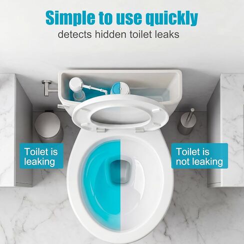 Lounsweer Blue Toilet Leak Detection Dye Powder, 100g Leak Test Tracing Powder with Bottle, Water Tracer Dye for Bathroom Toilets Pipes Basins Tank Home Plumbing in Kuwait