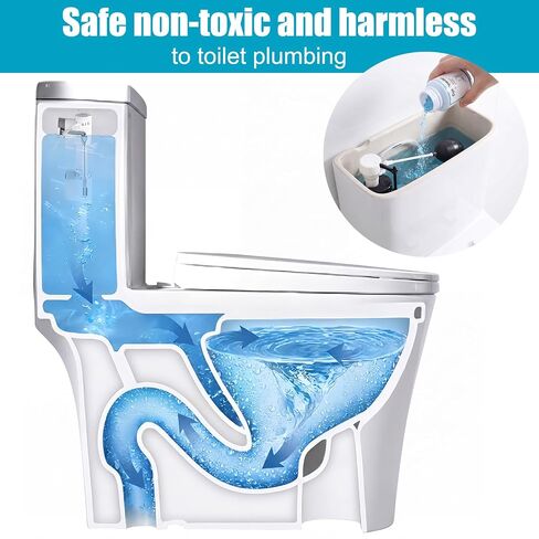 Lounsweer Blue Toilet Leak Detection Dye Powder, 100g Leak Test Tracing Powder with Bottle, Water Tracer Dye for Bathroom Toilets Pipes Basins Tank Home Plumbing in Kuwait