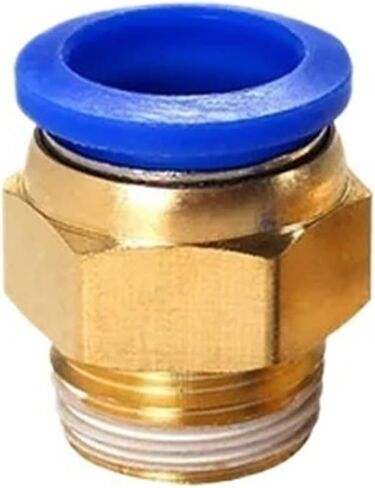 هوائي الهواء قطعة توصيل تركيب PC 6 8 10 12 1/8 1/4 "3/4" 1/2 "خرطوم تركيبات الأنابيب موصلات سريعة 5 قطعة (OD12mm-3I8) in Kuwait