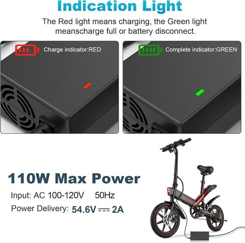 شراء فاخرة 54.6V 2A شاحن Ebike لشحن 48 فولت سريع وآمن 3 أسنان من بطارية 13S Li-ion in Kuwait