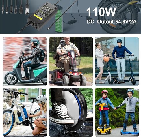 شراء فاخرة 54.6V 2A شاحن Ebike لشحن 48 فولت سريع وآمن 3 أسنان من بطارية 13S Li-ion in Kuwait
