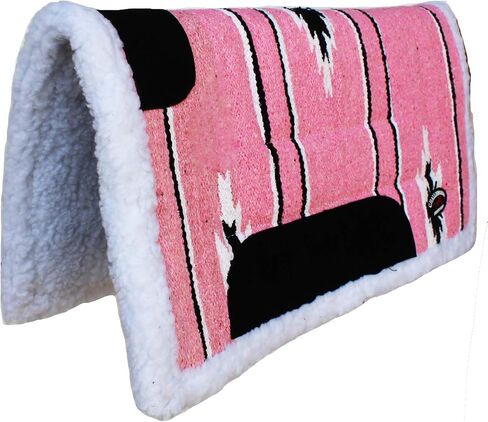 Horse Pony Saddle PAD 26"X26" Cotton Acrylic Wool Felt Faux Fur Rodeo Tack 39164PK in Kuwait