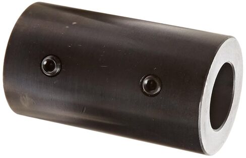 Climax Part RC-125 الفولاذ الطري، وصلة توصيل صلبة مطلية بأكسيد أسود، تجويف 1 1/4 بوصة، 2 1/4 بوصة OD، طول 4 بوصة، برغي مجموعة 3/8-16 × 1/2 in Kuwait