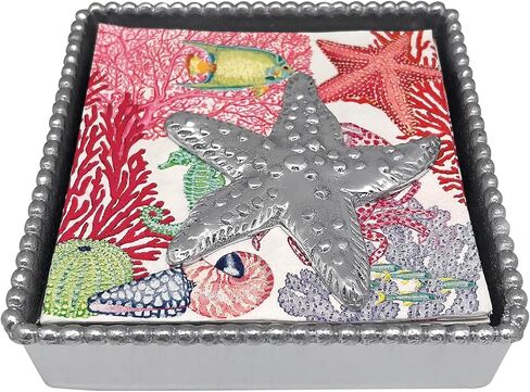 MARIPOSA SEA Star Napkin Weight | Silver | Brillante | Gifts | Napkin Weights | Recycled SANDCAST Aluminum | Handmade in Mexico in Kuwait