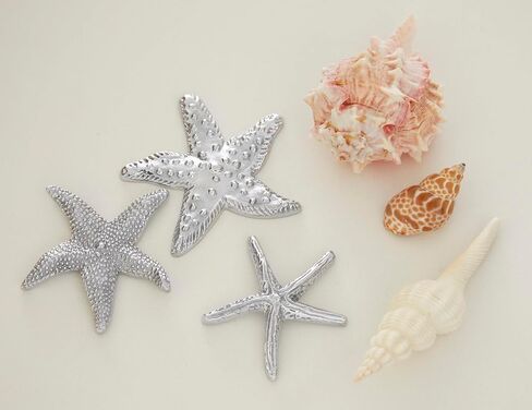MARIPOSA SEA Star Napkin Weight | Silver | Brillante | Gifts | Napkin Weights | Recycled SANDCAST Aluminum | Handmade in Mexico in Kuwait