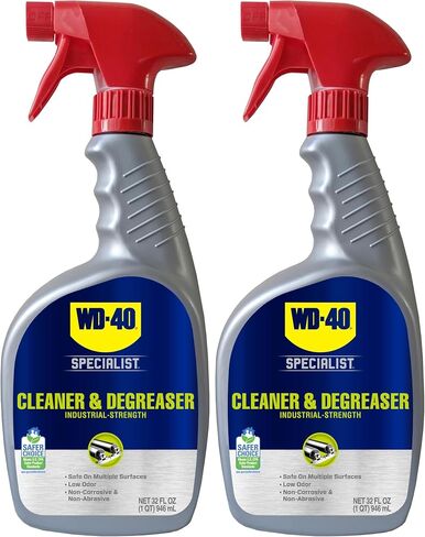 منظف ​​ومزيل الشحوم المتخصص WD-40، محلول تنظيف متعدد الأسطح، رائع لتنظيف الشوايات وأجزاء الشواية، 32 أونصة [مشغل لا يحتوي على الهباء الجوي] (عبوة من قطعتين) in Kuwait
