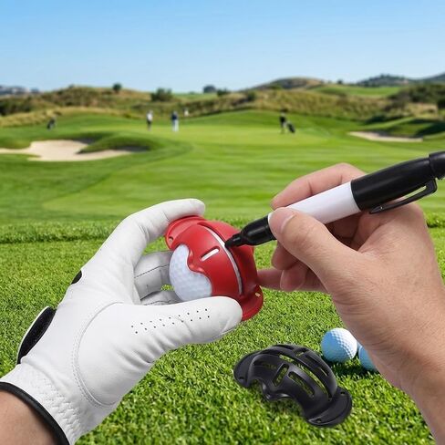 7pcs Impact Ball Liner Set, Golf Ball Line Marker Tool, Golf Alignment Line Drawing Kit for Putting, Swing Practice & Training in Kuwait