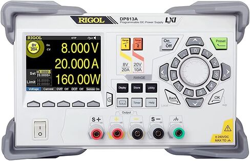 Rigol DP813A Programmable Linear Dc Power Supply,1 Channel(2 ranges),200W Total Power,Maximum Output Range 8V/20A or 20V/10A in Kuwait
