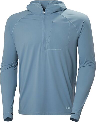 Helly-Hansen Shine Solen 1/2 Zip Hoodie Men's Sweatshirt - Lightweight, Breathable, UV Protection in Kuwait