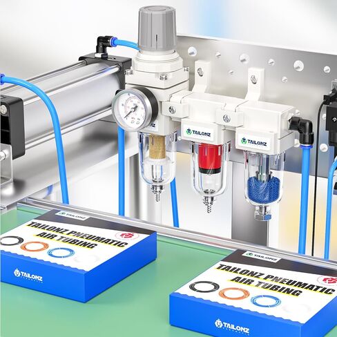 TAILONZ PNEUMATIC 0-150PSI 1/4 Inch NPT Grade 3 Stage Air Drying System, Particulate Filter, 5/0.01 Micron Filter Air Filter Pressure Regulator (Manual Drainage） in Kuwait