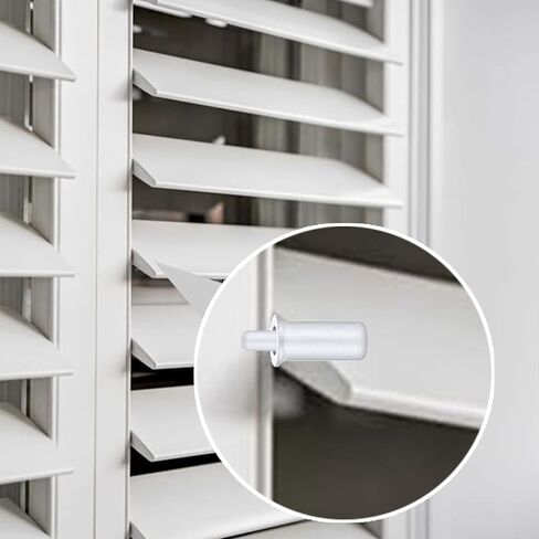 20 Pcs Plantation Shutter Louver Repair Pins Spring Loaded Wood Shutters Replacement Repair Pins Blinds Louver Repair Hardware Parts Suitable for All Kinds of Wooden Shutters with Movable Blades in Kuwait