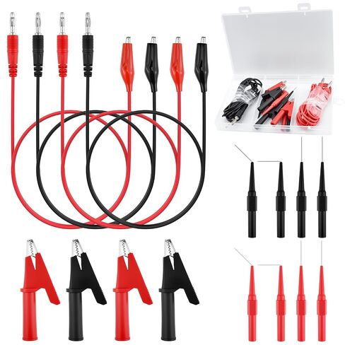 16Pcs Back Probe Kit, Banana Plug Wires with Electrical Testing Probes & Insulated Alligator Clips for Automotive Circuit Diagnosis, Vehicle Electrical Maintenance in Kuwait