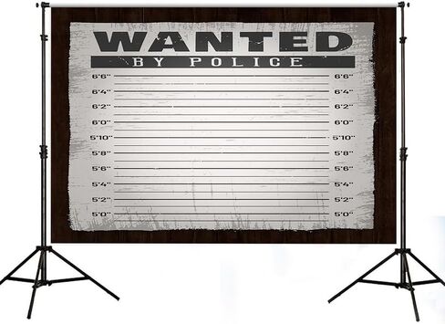 تشكيلة الشرطة خلفية الارتفاع الرسم البياني Mugshot المشتبه في الجدار الخلفية فينيل 5x7ft مطلوبة من قبل الشرطة القتل الغموض الطرف الخلفية صورة تبادل لاطلاق النار bjlsph1830#2 in Kuwait