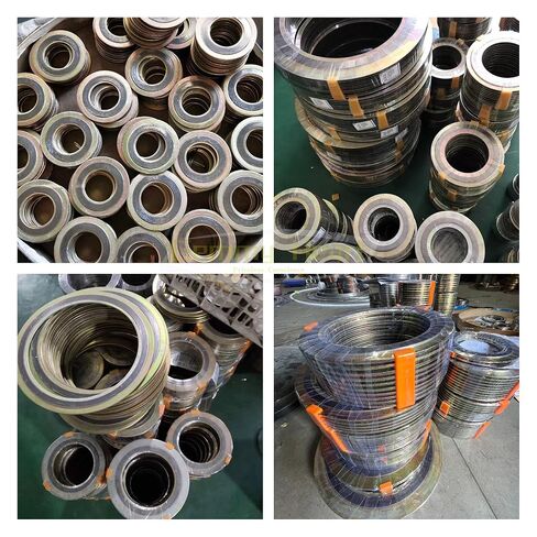 GemmySeal Spiral Wound Gasket with CS Inner&Outer Ring,Graphite Filled,5Pcs 18'' DN450-150lb in Kuwait
